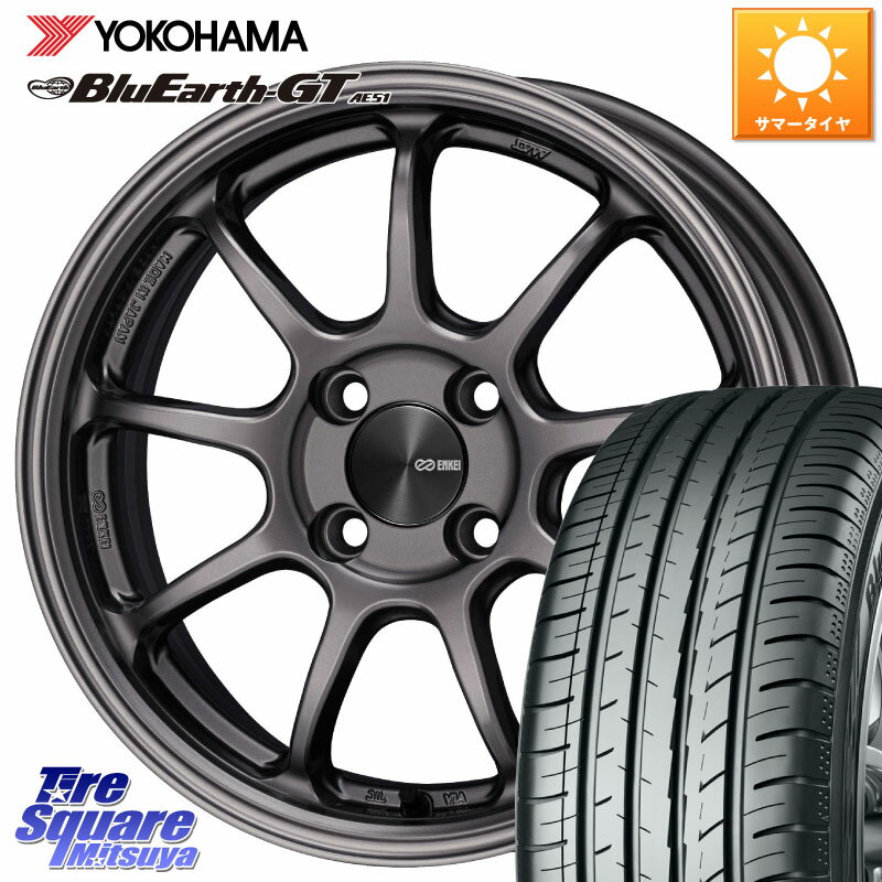 ENKEI PerformanceLine PF09 ホイール 4本 15インチ 15 X 6.0J +42 4穴 100 YOKOHAMA R4602 BluEarth-GT AE51 ヨコハマ 185/60R15 アクア 160系カローラフィールダー ヤリス 130系ヴィッツ