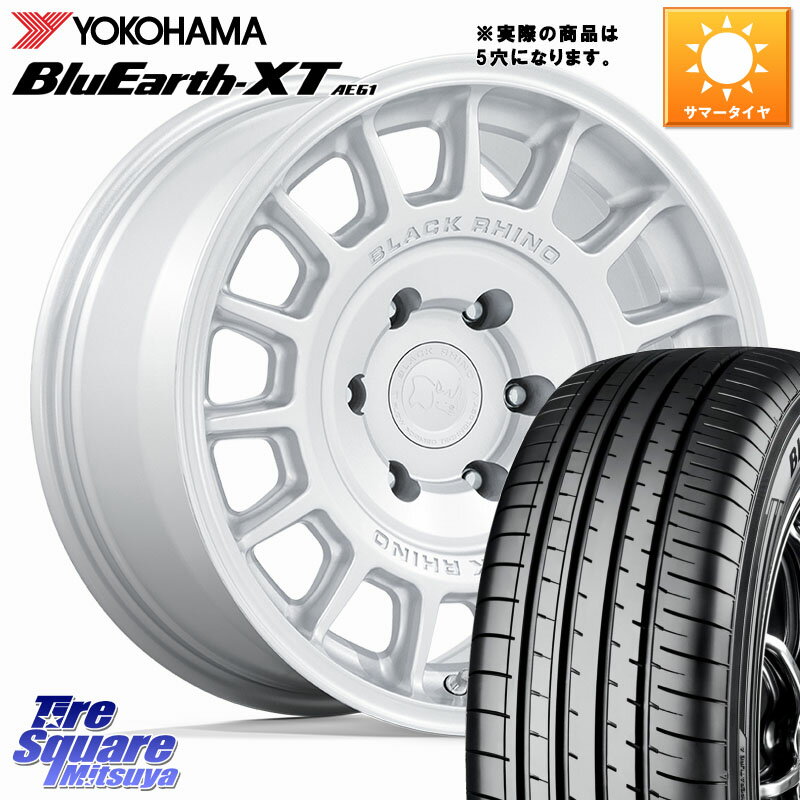 BLACK RHINO VOLL ボル シルバー ホイール 17インチ◇参考画像 17 X 8.0J +38 5穴 114.3 YOKOHAMA R5773 BluEarth-XT AE61 ヨコハマ 215/60R17 20系アルファード