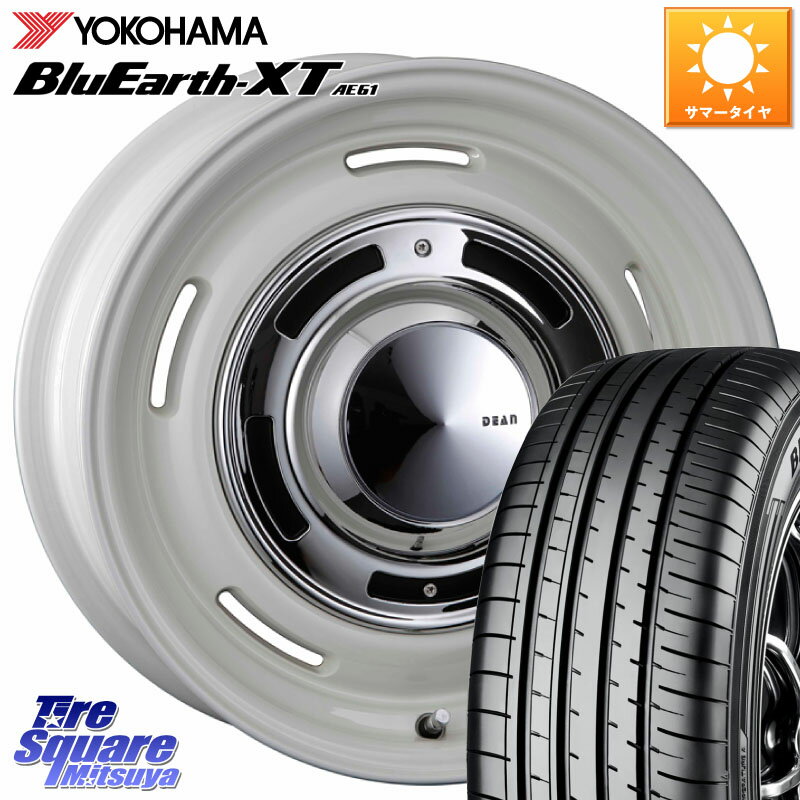 CRIMSON ディーン クロスカントリー ホワイト 17インチ 欠品次回12月中〜末予定 17 X 7.0J +38 5穴 114.3 YOKOHAMA R8536 BluEarth-XT AE61 ヨコハマ 225/65R17 50系RAV4 80系ハリアー T32エクストレイル CX-5 CX-8 BT5レガシィアウトバック
