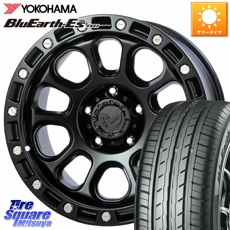 MKW M204 ブラックキャット 在庫● 17インチ ★サマーセール★ 17 X 8.0J +38 5穴 114.3 YOKOHAMA R2472 BluEarth-Es ES32 ヨコハマ 225/50R17