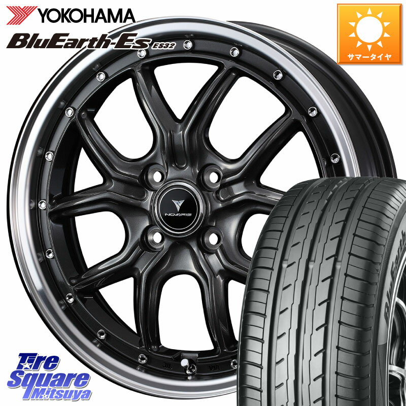 WEDS 41339 NOVARIS ASSETE S1 ホイール 15インチ 15 X 4.5J +45 4穴 100 YOKOHAMA R6260 BluEarth-Es ES32 ヨコハマ 165/50R15