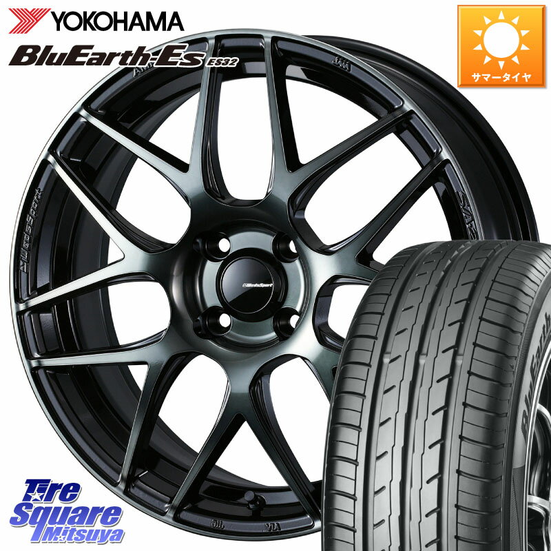 WEDS 74163 SA-27R ウェッズ スポーツ WBC ホイール 17インチ 17 X 6.5J +42 4穴 100 YOKOHAMA R2450 BluEarth-Es ES32 ヨコハマ 205/40R17 E11ノート モビリオ モビリオスパイク