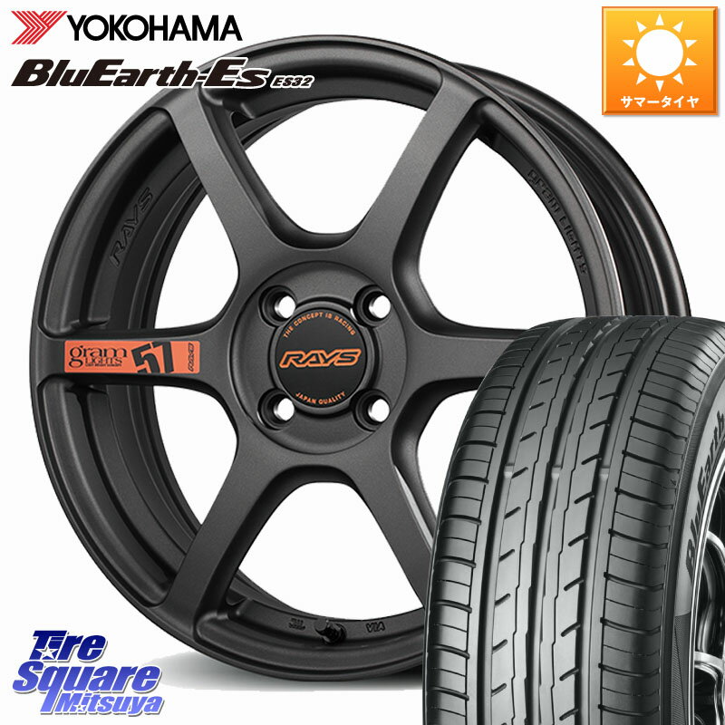 RAYS 57C6 SpecD gramLIGHTS ホイール 15インチ 15 X 5.0J +43 4穴 100 YOKOHAMA R6265 BluEarth-Es ES32 ヨコハマ 165/55R15 N-BOX サクラ