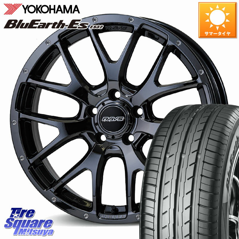RAYS 【欠品次回4~5月】 HOMURA 2X7FA ホイール 18インチ 18 X 7.5J +45 5穴 114.3 YOKOHAMA R6292 BluEarth-Es ES32 ヨコハマ 215/45R18 90系ノア ヴォクシー プリウスアルファ P15キックス リーフ MAZDA3