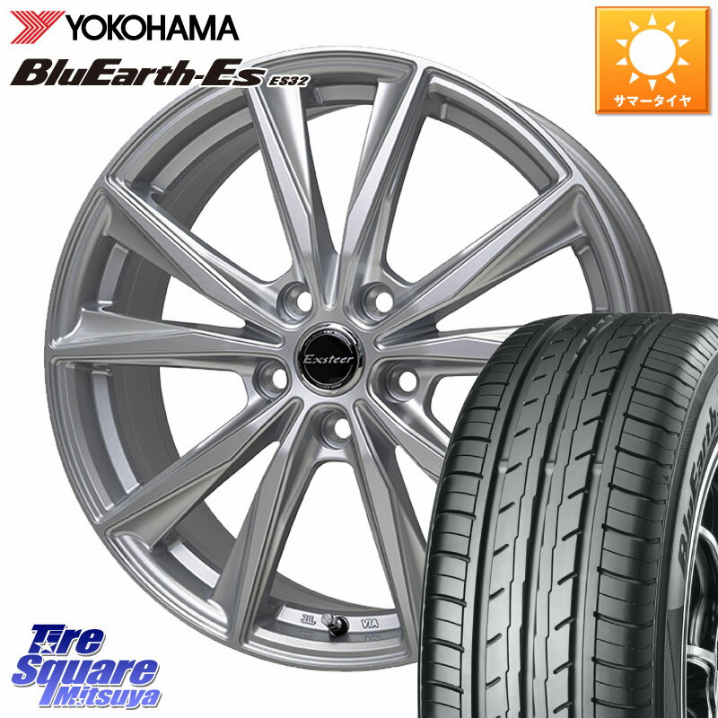 HotStuff Exsteer ST ホイール 15インチ 15 X 6.0J +43 5穴 114.3 YOKOHAMA R6290 BluEarth-Es ES32 ヨコハマ 195/65R15 C27セレナ