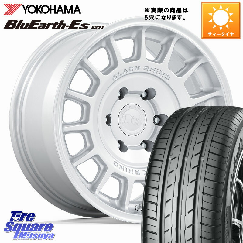 BLACK RHINO VOLL ボル シルバー ホイール 17インチ◇参考画像 17 X 8.0J +38 5穴 114.3 YOKOHAMA R2463 BluEarth-Es ES32 ヨコハマ 215/50R17