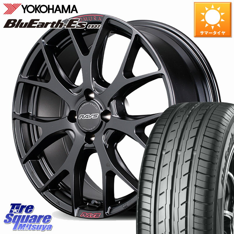 RAYS HOMURA 2x7FT SPORT EDITION ホイール 17インチ 17 X 7.0J +45 4穴 100 YOKOHAMA R2450 BluEarth-Es ES32 ヨコハマ 205/40R17 アクア ロードスター E11ノート モビリオ モビリオスパイク