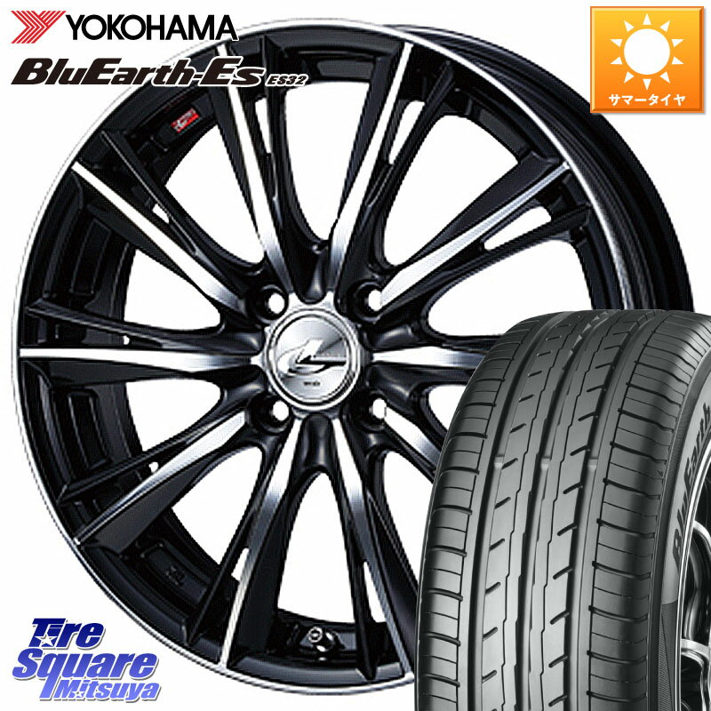 WEDS 33873 レオニス WX ウェッズ Leonis ホイール 16インチ 16 X 6.0J +42 4穴 100 YOKOHAMA R6275 BluEarth-Es ES32 ヨコハマ 175/60R16 アクア