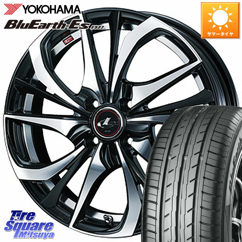 WEDS ウェッズ Leonis レオニス TE ホイール 16インチ 16 X 6.0J +50 4穴 100 YOKOHAMA R2451 BluEarth-Es ES32 ヨコハマ 205/45R16
