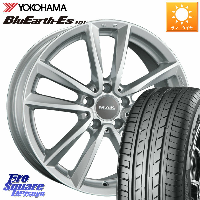 阿部商会 MAK BREMEN ホイール 16インチ 16 X 7.0J(MB C204) +43 5穴 112 YOKOHAMA R2443 BluEarth-Es ES32 ヨコハマ 195/60R16 メルセデスベンツ Cクラスクーペ（C204）