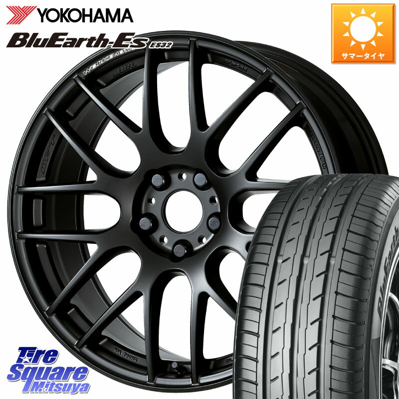 WORK ワーク EMOTION エモーション M8R MBL 18インチ 18 X 7.5J +38 5穴 114.3 YOKOHAMA R6303 BluEarth-Es ES32 ヨコハマ 225/55R18 デリカD:5