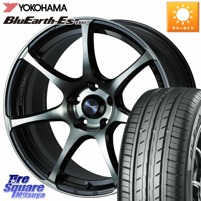 WEDS 73984 ウェッズ スポーツ SA75R SA-75R 18インチ 18 X 7.5J +35 5穴 114.3 YOKOHAMA R6303 BluEarth-Es ES32 ヨコハマ 225/55R18 デリカD:5