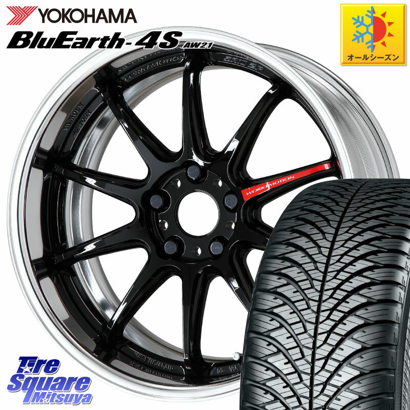YOKOHAMA R4450 ヨコハマ BluEarth-4S AW21 オールシーズンタイヤ 225/55R18 WORK EMOTION ZR10 L Disk 18インチ 2ピース 18 X 7.5J +35 5穴 114.3 デリカD:5