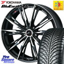 YOKOHAMA R3327 ヨコハマ BluEarth-4S AW21 オールシーズンタイヤ 195/55R16 WEDS LEONIS レオニス GX PB...