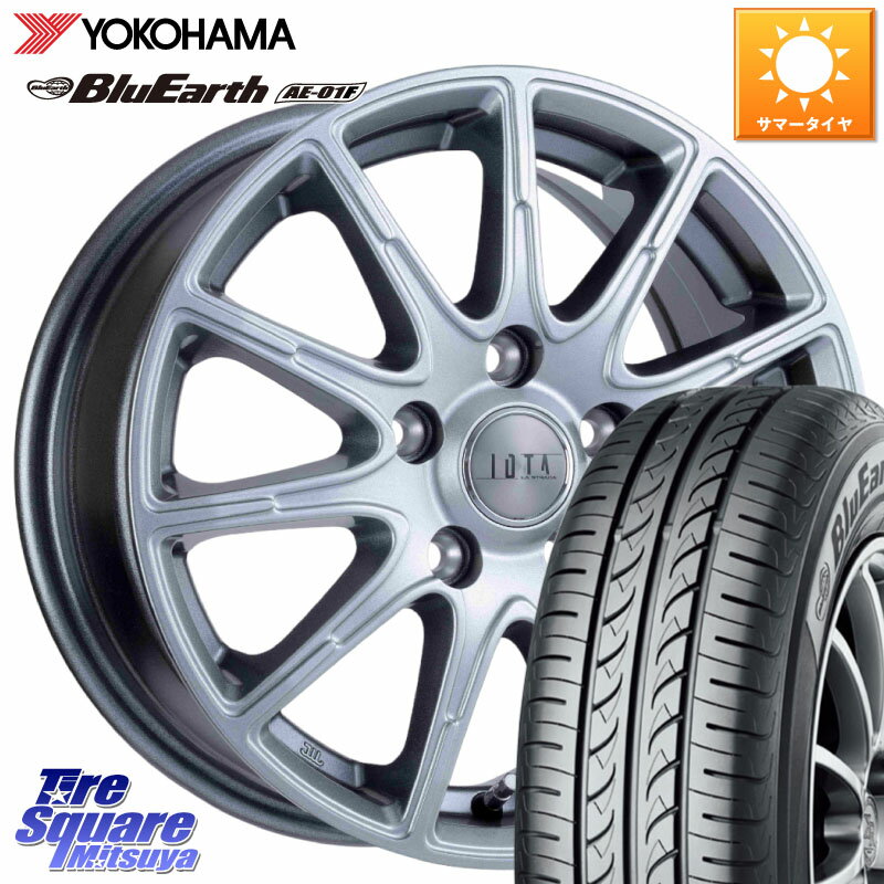 阿部商会 TIRADO IOTA イオタ ホイール 16インチ 16 X 6.5J +45 5穴 100 YOKOHAMA F8335 BluEarth AE01F ヨコハマ 195/55R16 10系シエンタ