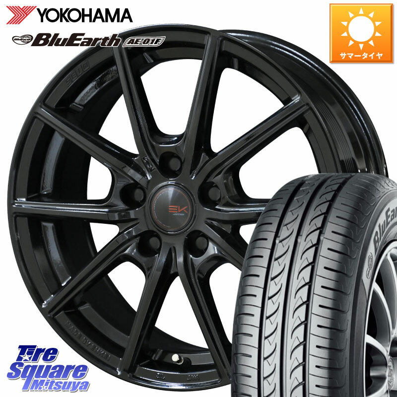 KYOHO SEIN EK ザインEK ホイール 15インチ 15 X 6.0J +45 5穴 100 YOKOHAMA F8320 BluEarth AE01F ヨコハマ 195/65R15 210系カローラスポーツ 50系プリウス
