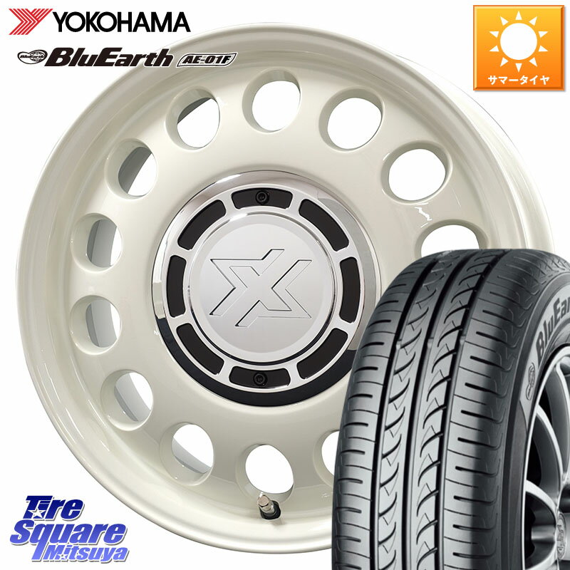コスミック クロスブラッド STEELE ホイール 15インチ 15 X 6.0J +42 5穴 100 YOKOHAMA F8320 BluEarth AE01F ヨコハマ 195/65R15 210系カローラスポーツ 50系プリウス