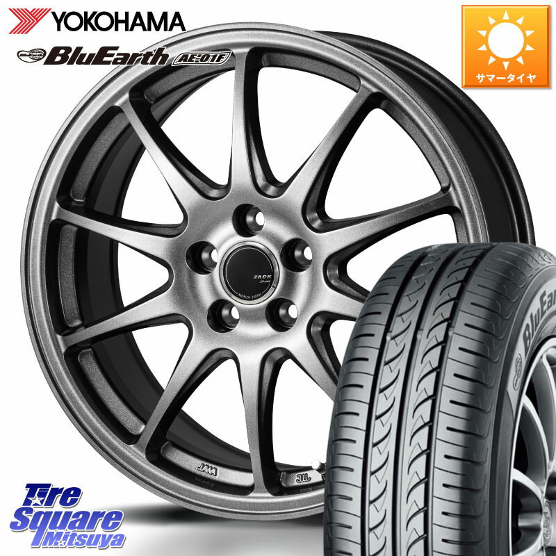 Japan三陽 ZACK JP202 ホイール 4本 16インチ 16 X 6.5J +38 5穴 114.3 YOKOHAMA F8329 BluEarth AE01F ヨコハマ 205/60R16 90系ノア ヴォクシー プリウスアルファ RP6〜8ステップワゴン