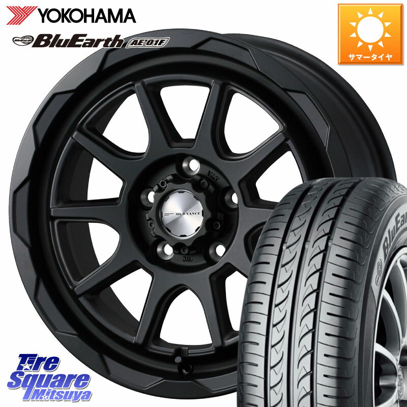 WEDS マッドヴァンス 06 MUD VANCE 06 ホイール 16インチ 16 X 6.0J +40 5穴 100 YOKOHAMA F8329 BluEarth AE01F ヨコハマ 205/60R16
