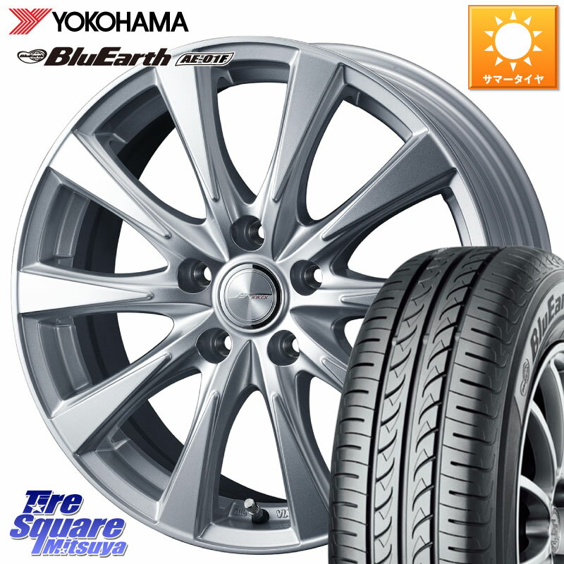 WEDS ジョーカースピリッツ 平座仕様(トヨタ車専用) 15 X 6.0J +45 5穴 100 YOKOHAMA F8322 BluEarth AE01F ヨコハマ 185/60R15 170系..