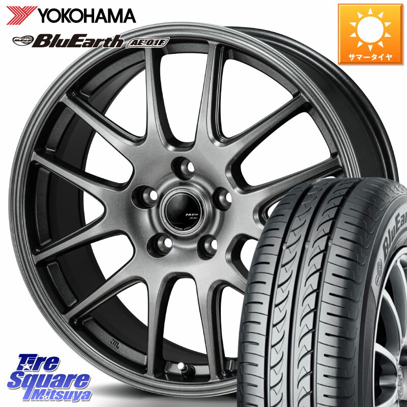 Japan三陽 ZACK JP-205 ホイール 16 X 6.5J +53 5穴 114.3 YOKOHAMA F8332 BluEarth AE01F ヨコハマ 215/60R16 WR-V CX-3 RC系オデッセイ前期