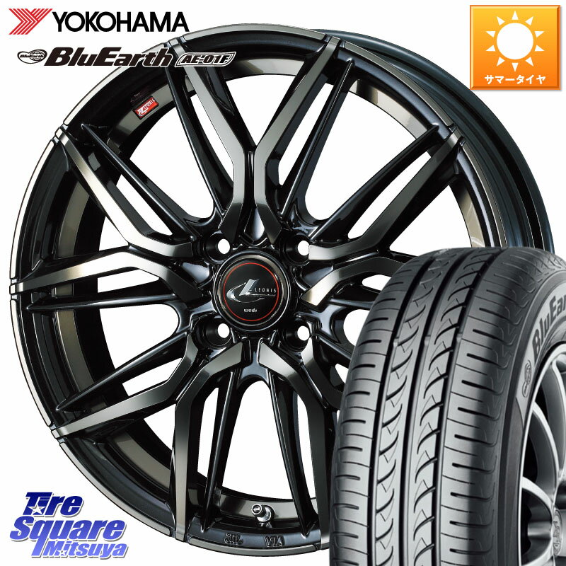 WEDS 40789 レオニス LEONIS LM PBMCTI 16インチ 16 X 6.0J +42 4穴 100 YOKOHAMA F8335 BluEarth AE01F ヨコハマ 195/55R16