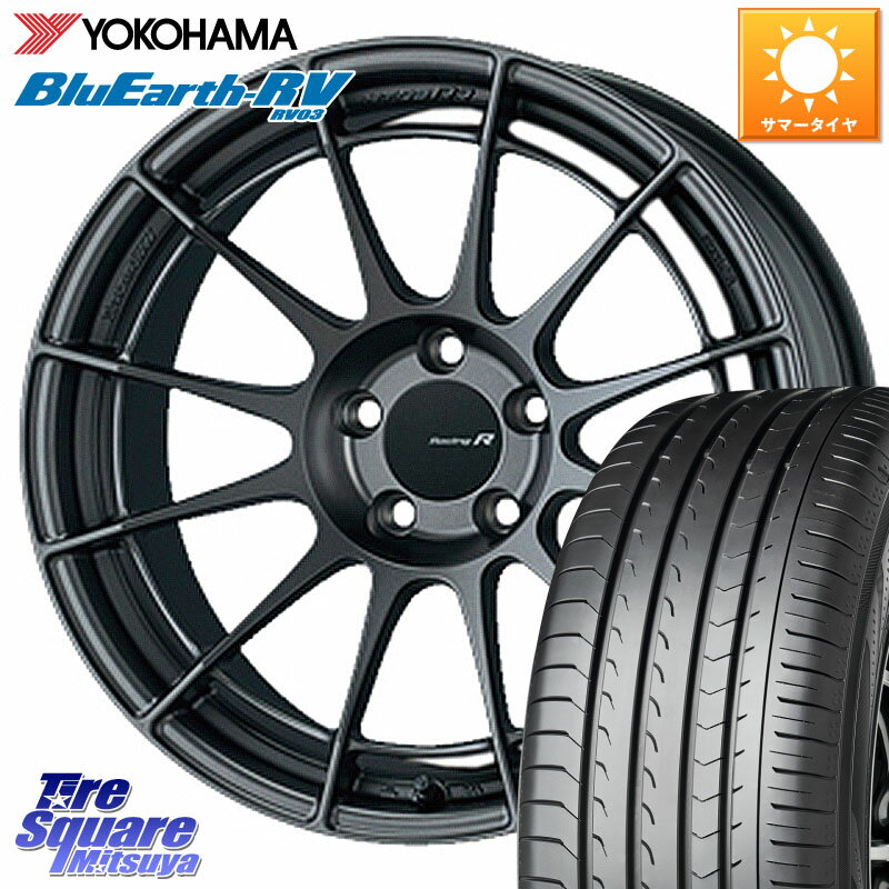 ENKEI エンケイ Racing Revolution NT03RR GM ホイール 18 X 8.5J(BMW F30 F31) +30 5穴 120 YOKOHAMA ブルーアース ミニバン RV03 ヨコハマ 225/45R18 BMW 3シリーズ F30 F31
