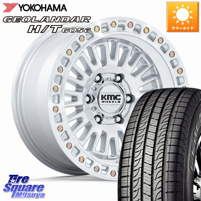 KMC KM554 AZTEC ホイール 17インチ 17 X 8.5J +25 6穴 139.7 YOKOHAMA R0506 GEOLANDAR HT G056 H/T ヨコハマ 275/65R17