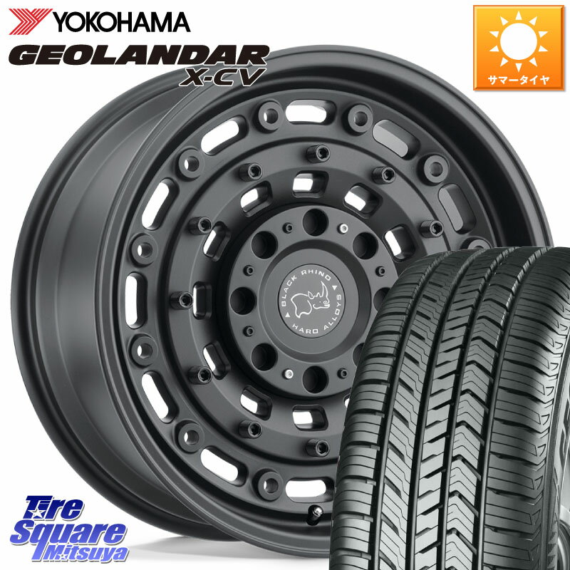 BLACK RHINO ARSENAL TEXTUREDBLACK ブラックライノ アーセナル 20インチ 20 X 8.5J +30 5穴 114.3 YOKOHAMA R4542 GEOLANDAR X-CV G057 ヨコハマ 265/45R20