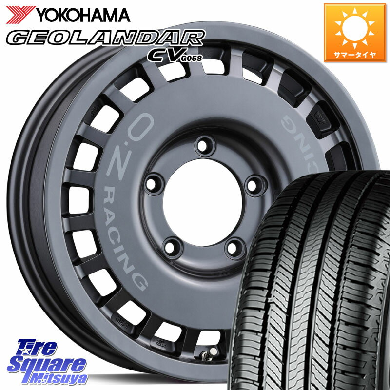 OZ Rally Racing 4x4 ラリーレーシング ジムニーシエラ用 ※インセット-5 ホイール 16インチ 16 X 6.0J +0 5穴 139.7 YOKOHAMA R5711 GEOLANDAR CV G058 ヨコハマ 215/65R16 ジムニー専用(オーバーフェンダーカスタム車用) ジムニ−シエラ(カスタム)