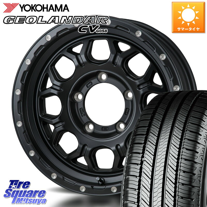 MONZA HI-BLOCK JERRARD ホイール 4本 16インチ 16 X 6.0J +0 5穴 139.7 YOKOHAMA R5718 GEOLANDAR CV G058 ヨコハマ 175/80R16 ジムニー専用(要オーバーフェンダー等)