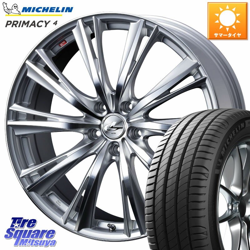 WEDS 33910 レオニス WX HSMC ウェッズ Leonis ホイール 19インチ 19 X 8.0J +38 5穴 114.3 ミシュラン PRIMACY4 プライマシー4 103V XL VOL 正規 235/50R19