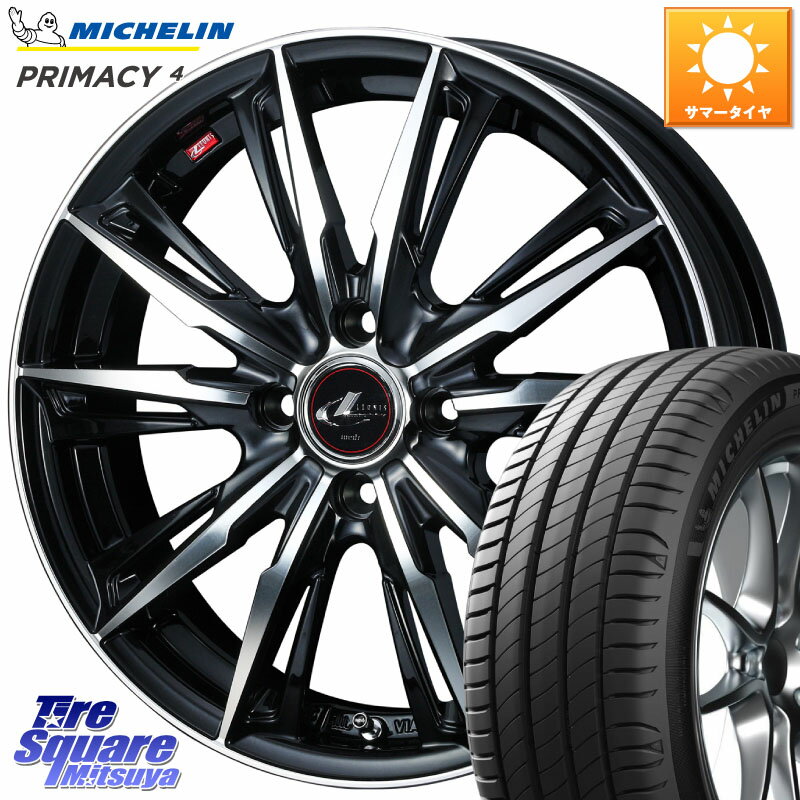 WEDS LEONIS レオニス GX PBMC ウェッズ ホイール 16インチ 16 X 6.0J +50 4穴 100 ミシュラン PRIMACY4 プライマシー4 83H E 正規 205/45R16
