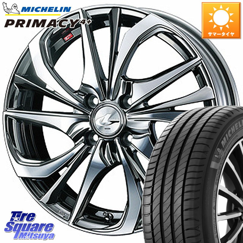 WEDS ウェッズ Leonis レオニス TE (BMCMC) ホイール 16インチ 16 X 6.0J +50 4穴 100 ミシュラン PRIMACY4+ プライマシー4+ 83W 正規 205/45R16