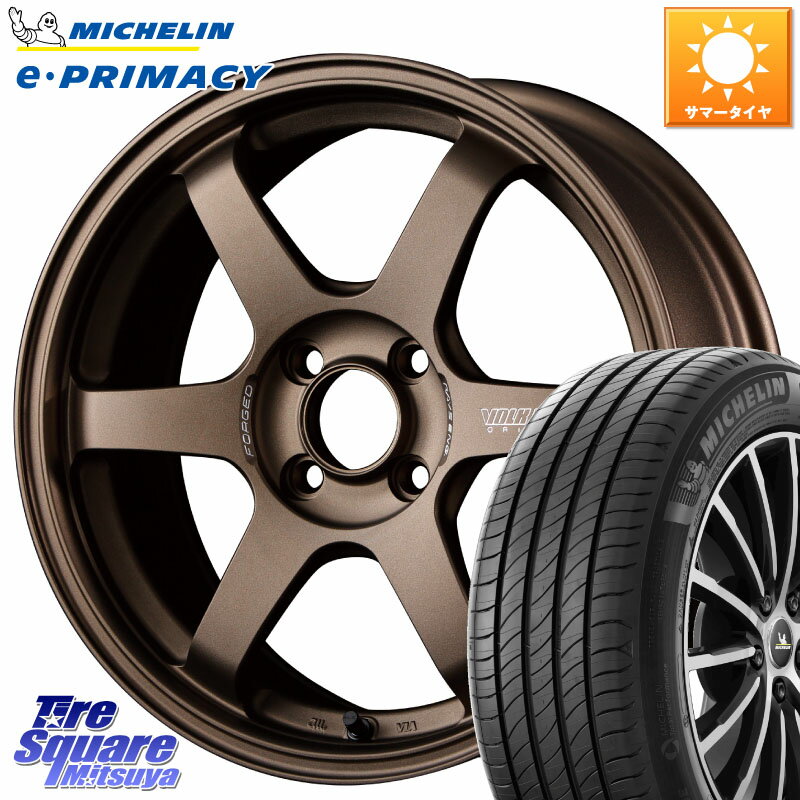 RAYS 【欠品次回1~2月】 VOLK RACING TE37 SONIC TE37 ソニック ホイール 16インチ 16 X 6.5J +48 4穴 100 ミシュラン e PRIMACY Eプライマシー 91W XL 正規 195/55R16