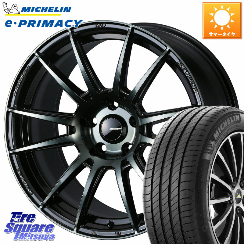 WEDS WedsSport SA-62R ホイール 18インチ 18 X 7.5J +35 5穴 114.3 ミシュラン e PRIMACY Eプライマシー 98H S2 正規 225/55R18 デリカD:5