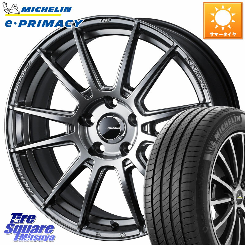 WEDS WedsSport SA-62R ホイール 18インチ 18 X 7.5J +45 5穴 114.3 ミシュラン e PRIMACY Eプライマシー 98H S2 正規 225/55R18 レヴォーグレイバック SL系フォレスター SK系フォレスター