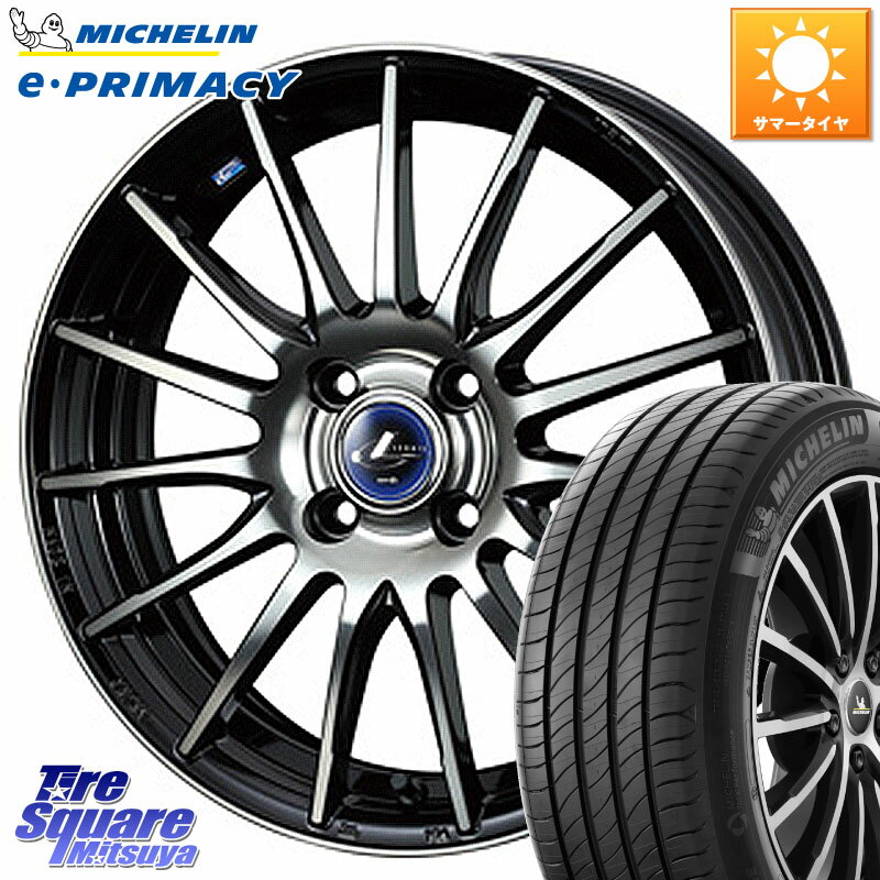WEDS 36257 レオニス Navia ナヴィア05 BPB ウェッズ ホイール 16インチ 16 X 6.0J +45 4穴 100 ミシュラン e PRIMACY Eプライマシー 91H XL S1 正規 195/55R16