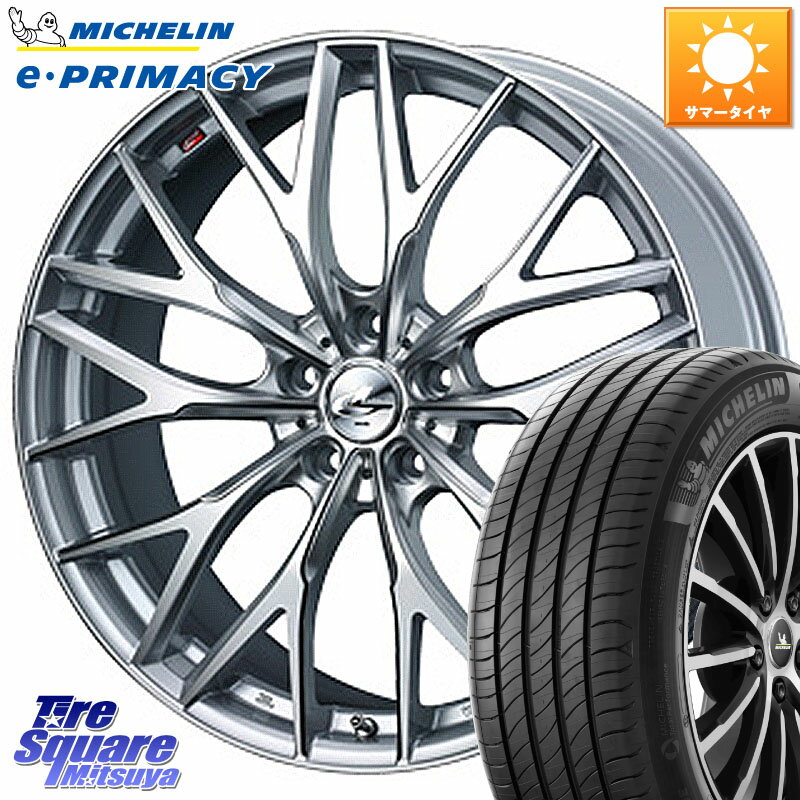 WEDS 37443 レオニス MX ウェッズ Leonis ホイール 19インチ 19 X 8.0J +35 5穴 114.3 ミシュラン e PRIMACY Eプライマシー 99V VOL 正規 235/50R19