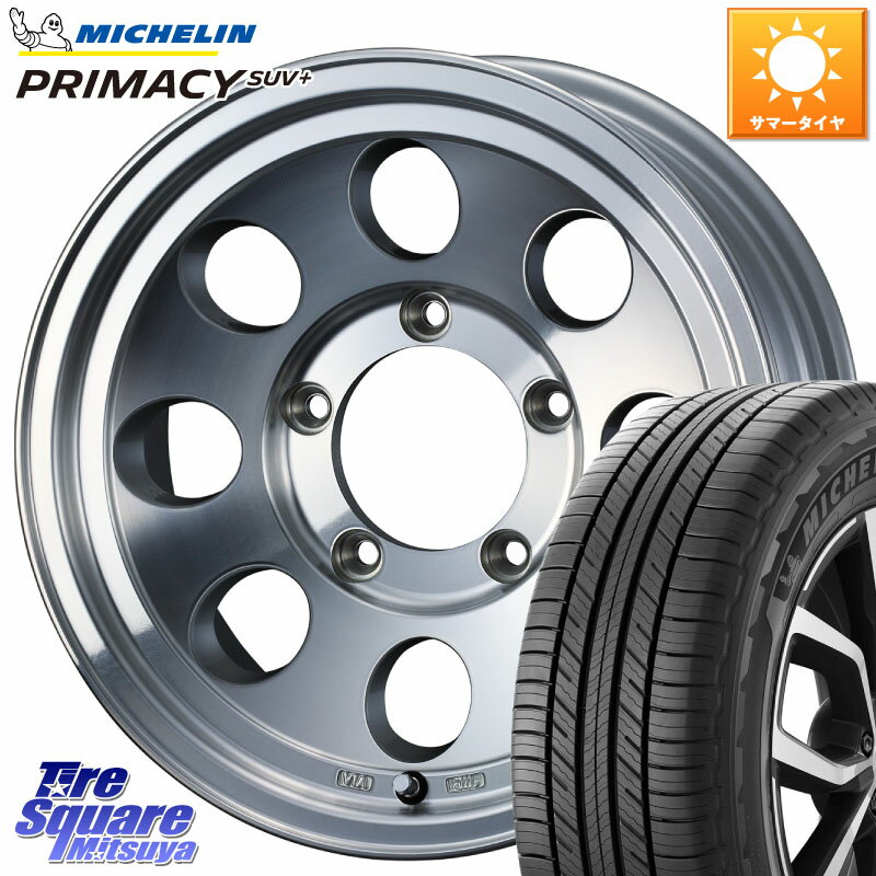 WEDS JIMLINE TYPE2 POL 15インチ 15 X 6.0J(JB74) +0 5穴 139.7 ミシュラン PRIMACY プライマシー SUV+ 96H 正規 205/70R15