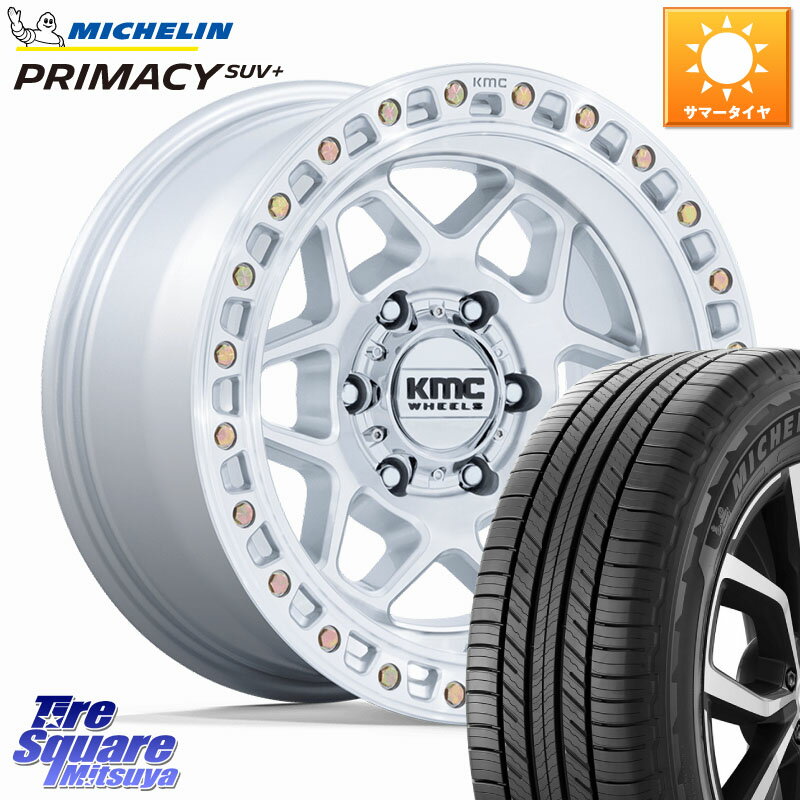 KMC KM553 TORX ホイール 17インチ 17 X 8.5J +0 6穴 139.7 ミシュラン PRIMACY プライマシー SUV+ 112H 正規 265/65R17