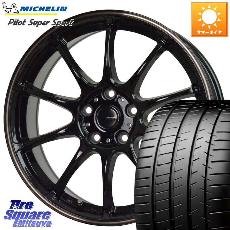HotStuff G・SPEED P-07 ジー・スピード ホイール 18インチ 18 X 7.5J +38 5穴 114.3 ミシュラン パイロットスーパースポーツ (95Y) XL..