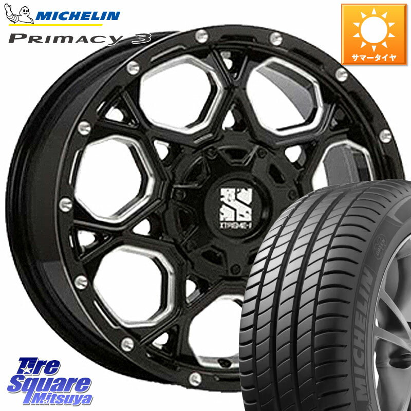 MLJ XJ06 XTREME-J エクストリームJ ホイール 17インチ 17 X 7.0J +50 5穴 114.3 ミシュラン PRIMACY3 プライマシー3 97Y ★ 正規 225/55R17 RV系ヴェゼル MAZDA6 BN・BL系レガシィ