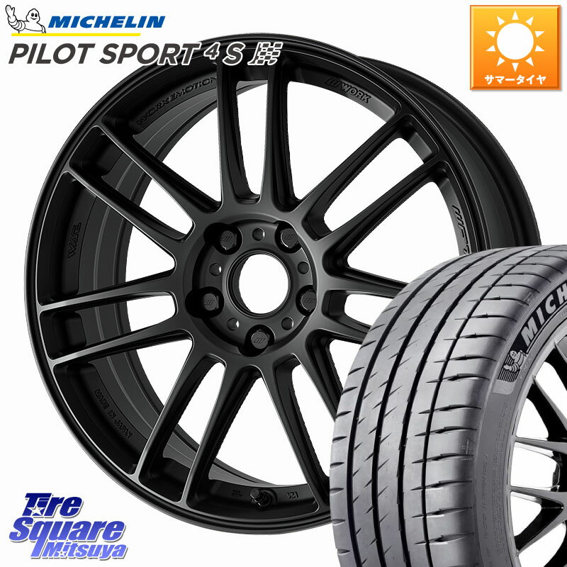 WORK EMOTION ZR7 ホイール 19インチ 19 X 8.5J +45 5穴 114.3 ミシュラン PILOT SPORT4S パイロットスポーツ4S 102Y XL ★ 正規 245/45R19 T32エクストレイル デリカD:5 SL系フォレスター
