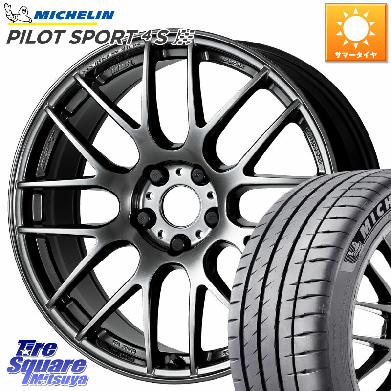 WORK ワーク EMOTION エモーション M8R GTK 19インチ 19 X 8.5J(VAB 4POT) +45 5穴 114.3 ミシュラン PILOT SPORT4S パイロットスポーツ4S (93Y) XL 正規 245/35R19 WRX STI アプライドA-C(ブレンボ4POTキャリパー)対応