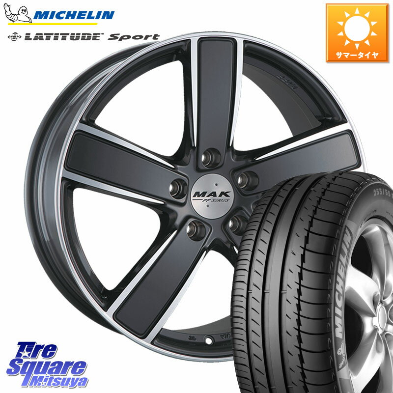 阿部商会 MAK TURISMO-FF ホイール 20インチ 20 X 9.0J(PORSCHE CAYENNE E3K) +50 5穴 130 ミシュラン LATITUDE SPORT 110Y XL N0 正規 275/45R20 ポルシェ カイエン