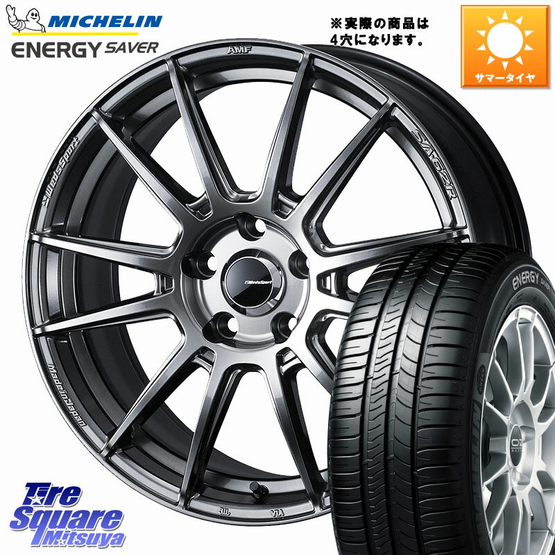 WEDS WedsSport SA-62R ホイール 15インチ 15 X 5.0J +45 4穴 100 ミシュラン ENERGY SAVER 88H XL ★ 正規 175/65R15(2)