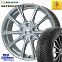 ミシュラン CROSSCLIMATE2 クロスクライメイト2 オールシーズンタイヤ 98V 正規 225/55R18 HotStuff エクシーダー E06 ホイール 18インチ 18 X 7.0J +48 5穴 114.3 E52エルグランド ZR-V SK系フォレスター レヴォーグレイバック