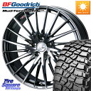 WEDS LEONIS FR レオニス FR ホイール 17インチ 17 X 7.0J +42 5穴 114.3 BF Goodrich マッドテレーン KM3 TA T/A グッドリッチ Mud-Terrain T/A 255/65R17