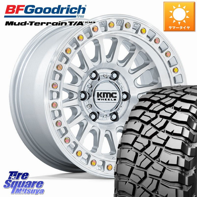 KMC KM552 IMS ホイール 17インチ 17 X 8.5J +25 6穴 139.7 BF Goodrich マッドテレーン KM3 TA T/A グッドリッチ Mud-Terrain T/A 265/65R17 150系ランドクルーザープラド トライトンGSR
